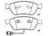 剎車(chē)片 Brake Pad Set:4D0 698 151 AB